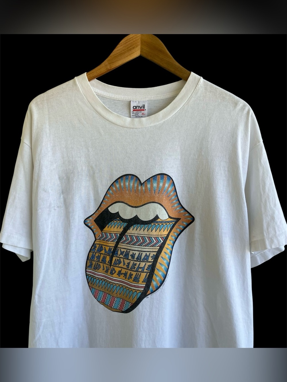 Vintage 1997 Rolling Stones Bridges To Babylon Tour T-Shirt 90s Band Tee Anvil